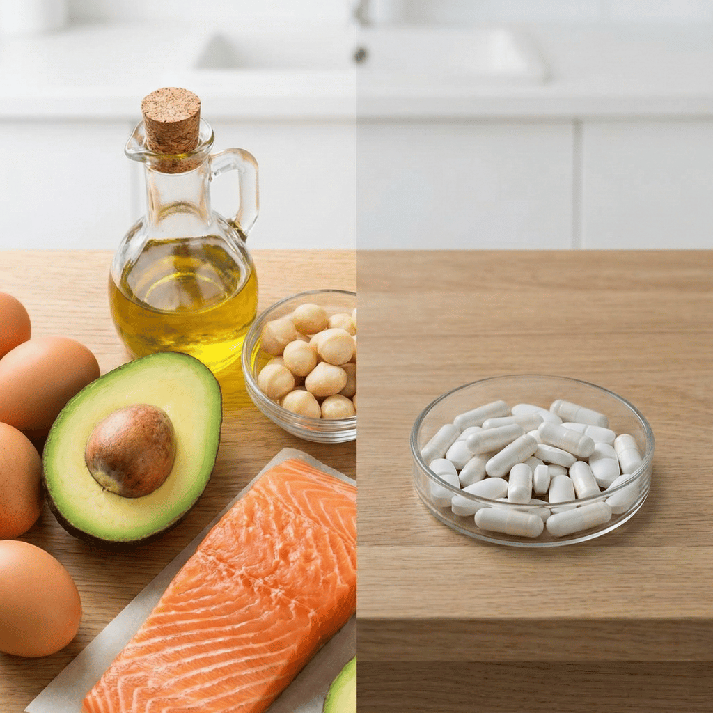 Luonnolliset keto-ruoat vs lisäravinteet