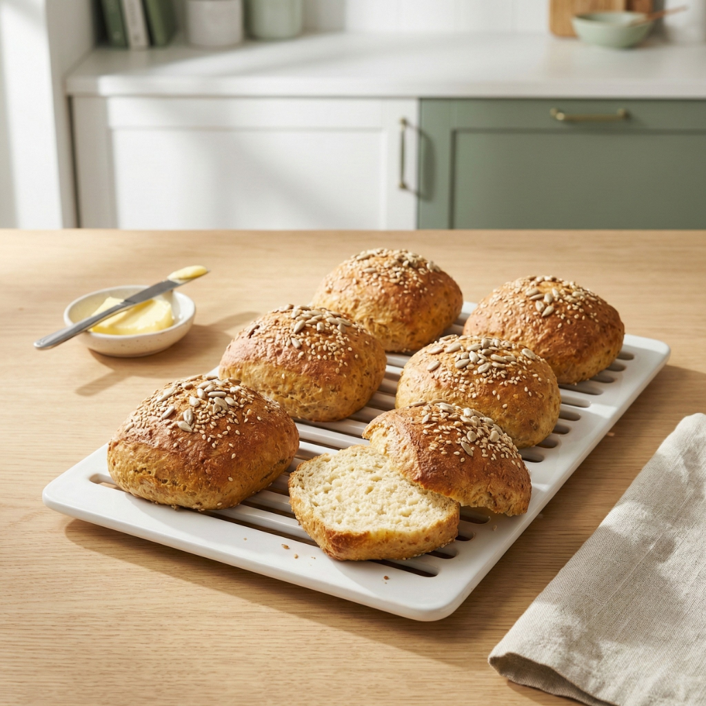 Keto sämpylät - pehmeät ja maukkaat vähähiilihydraattiset sämpylät