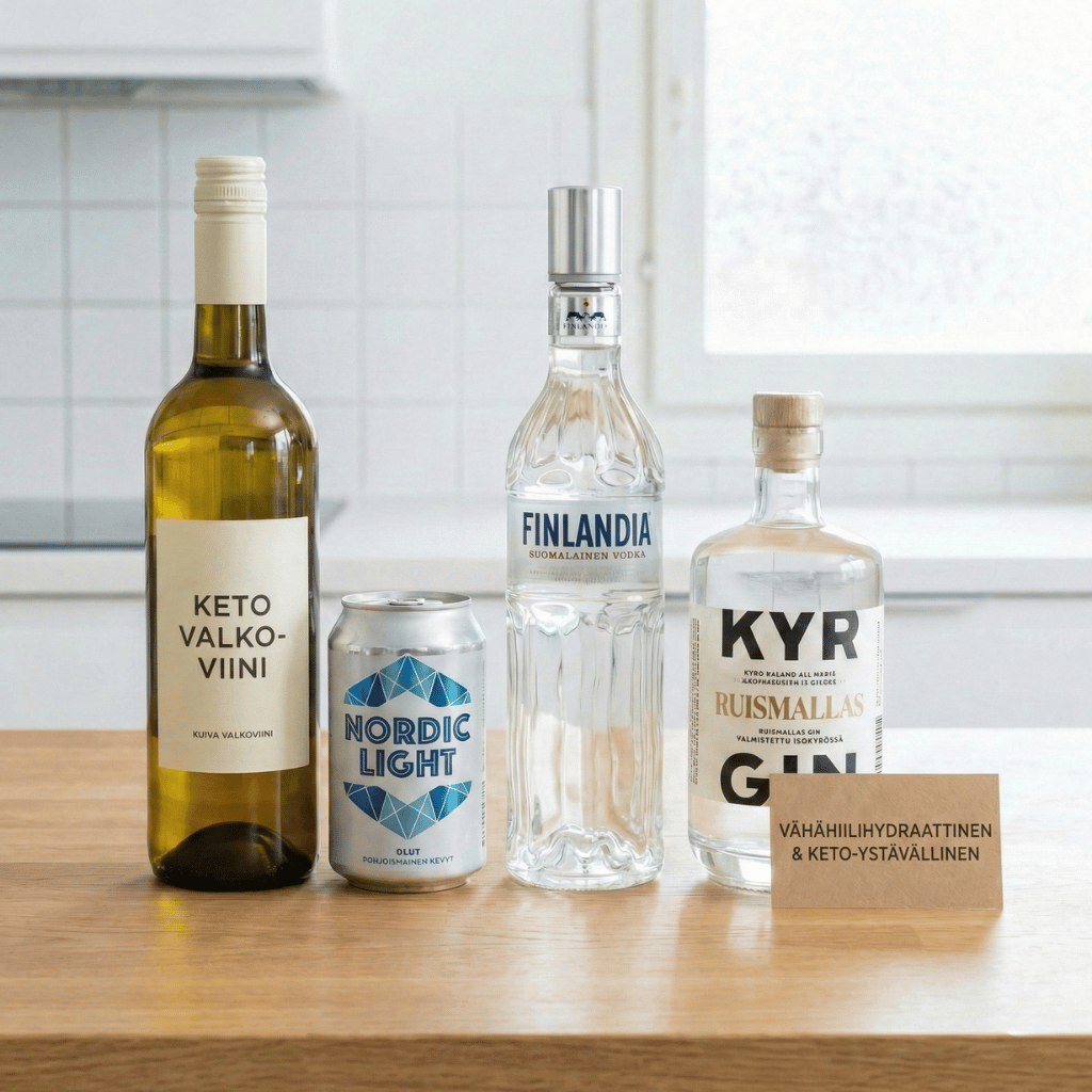 Suomessa saatavilla olevia keto-ystävällisiä alkoholijuomia
