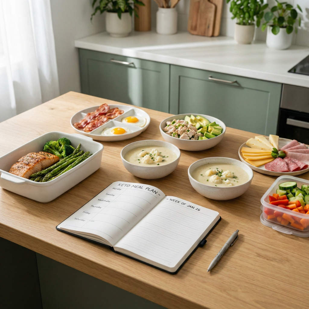 viikon keto ruokalista