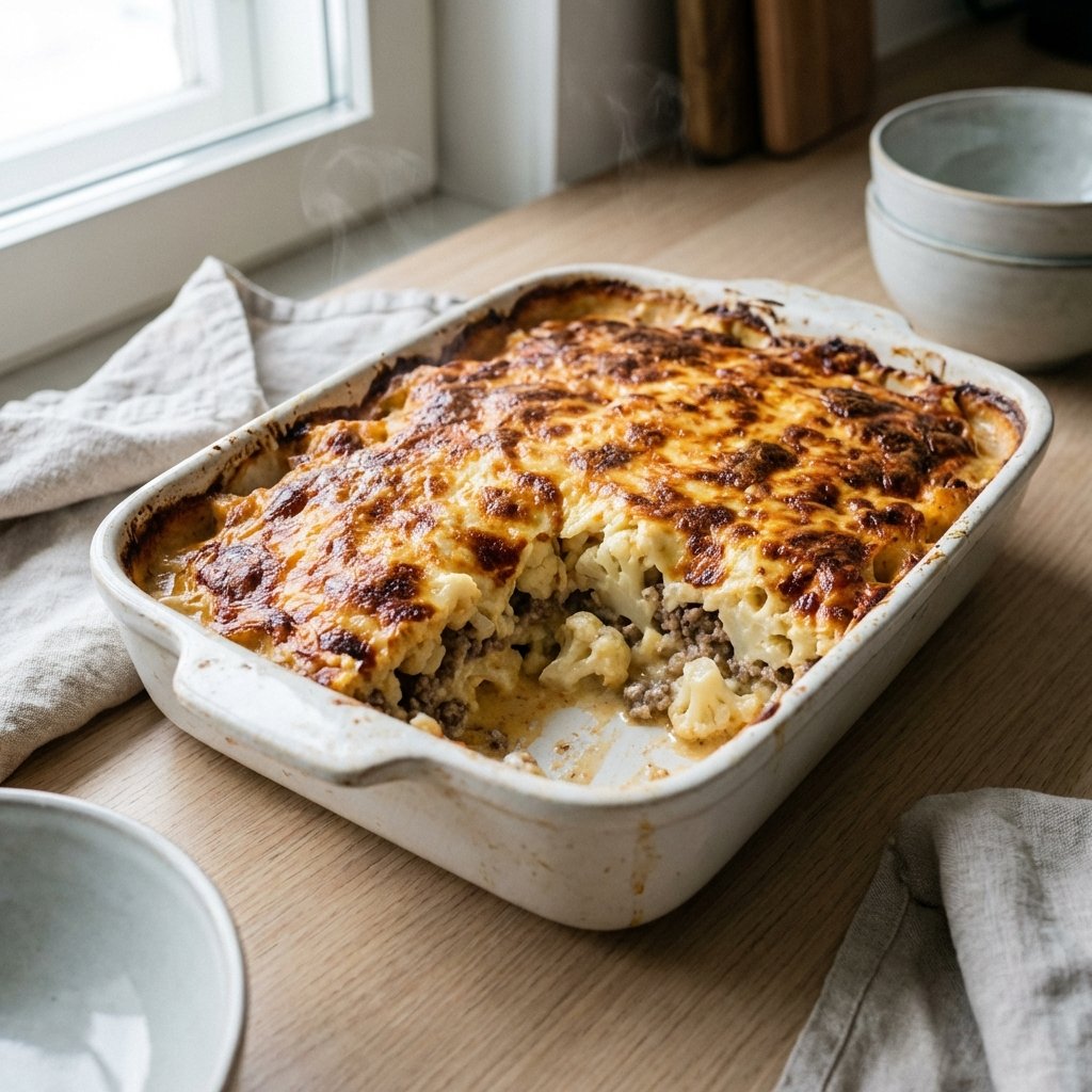 Keto Makaronilaatikko: Helppo Resepti Kukkakaalista
