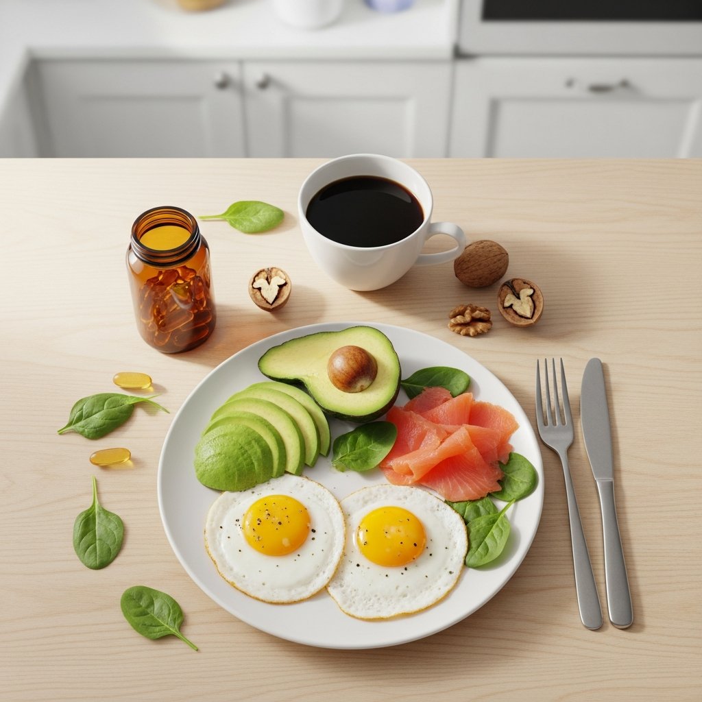 Keto ja kolesteroli: keto-aamupala ja omega-3-lisäravinteet