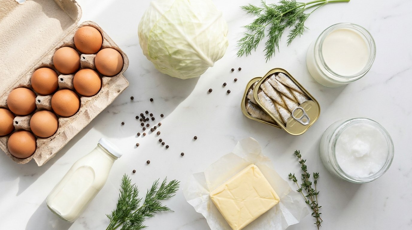Keto budjetilla — edullisia keto-ruokia: munat, kaali, sardiinit ja voi